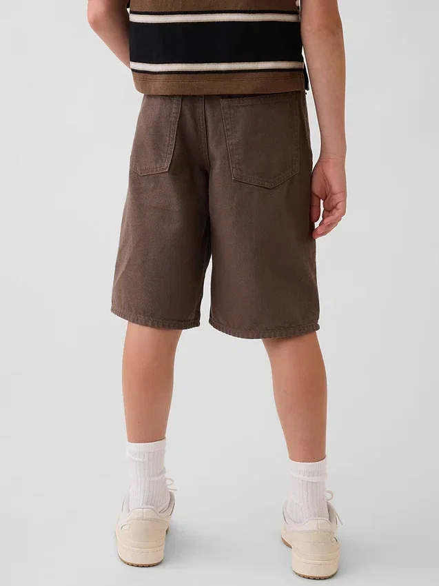 Baggy-shorts i denim för barn