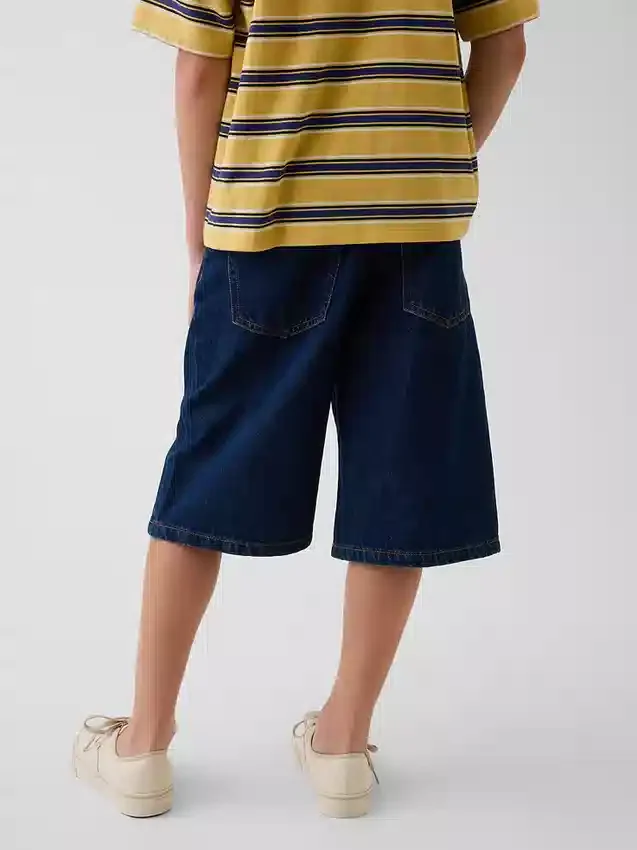 Baggy-shorts i denim för barn