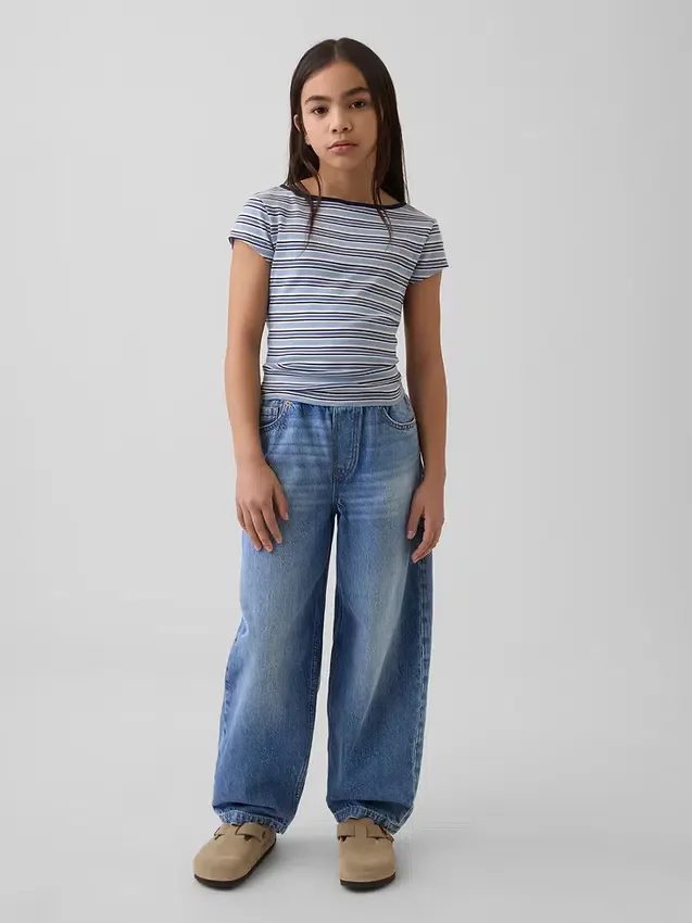 Baggy Taper-Jeans för barn