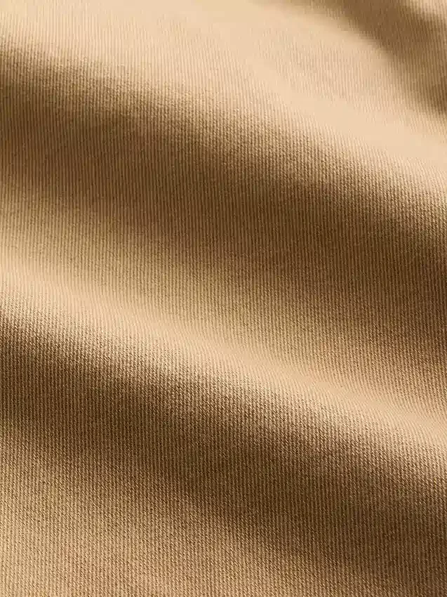 Baggybaggy-byxor i borstad twill med avsmalnande ben