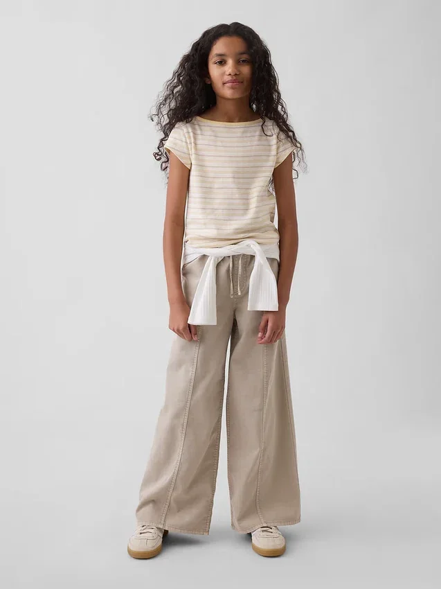 Baggybyxor i twill för barn