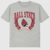 Ball State University Laurels mörk grafisk T-shirt