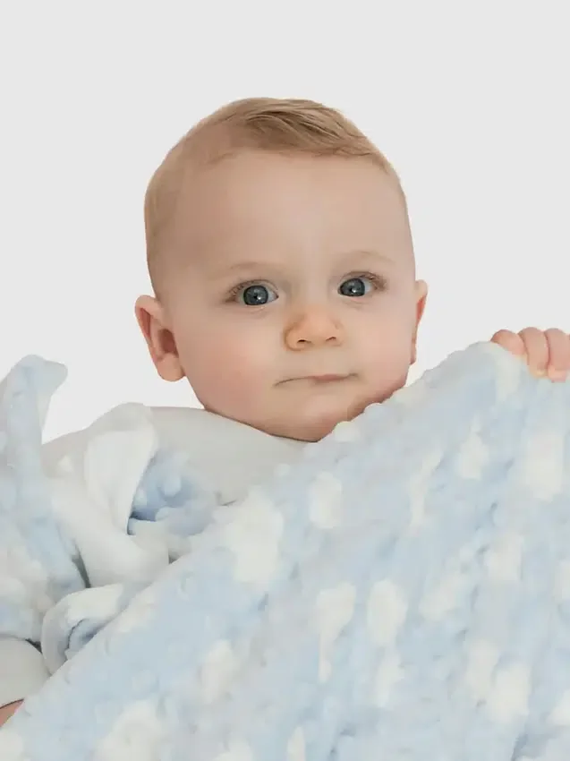 Bamboo Little Blue Cozy Cloud-filt