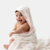 Bamboo Little Bunny-set med badhandduk med huva