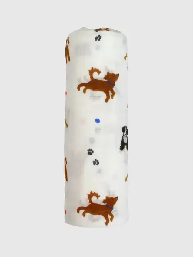 Bamboo Little Dogs-omslagsfilt