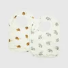 Bamboo Little Elephant and Lion haklappsset