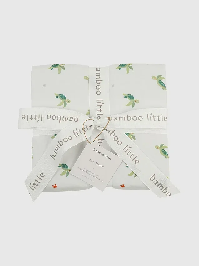 Bamboo Little Turtle babyfilt