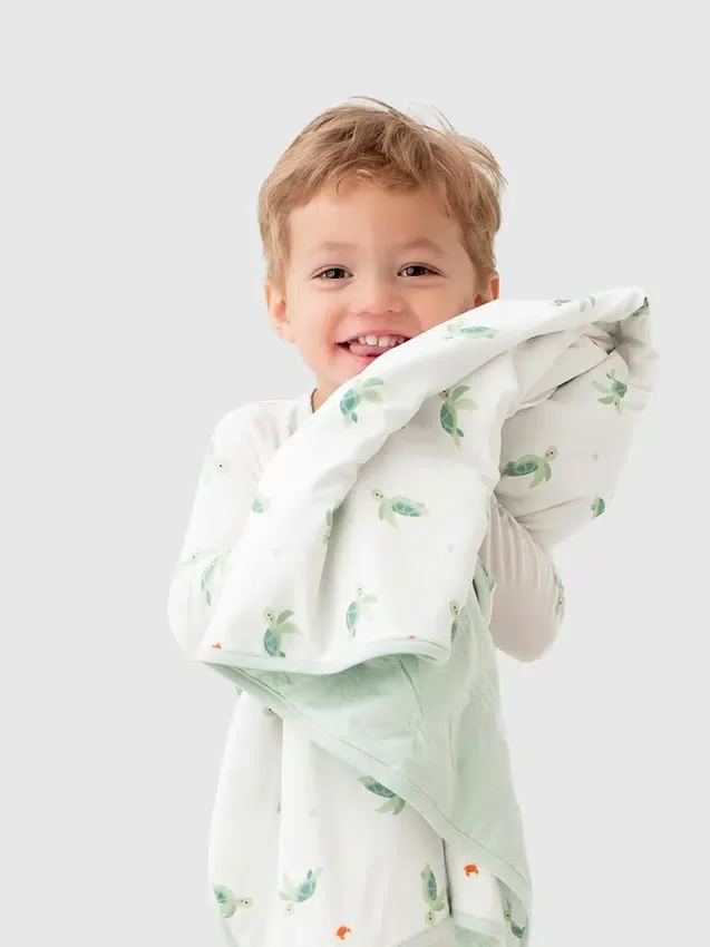 Bamboo Little Turtle babyfilt