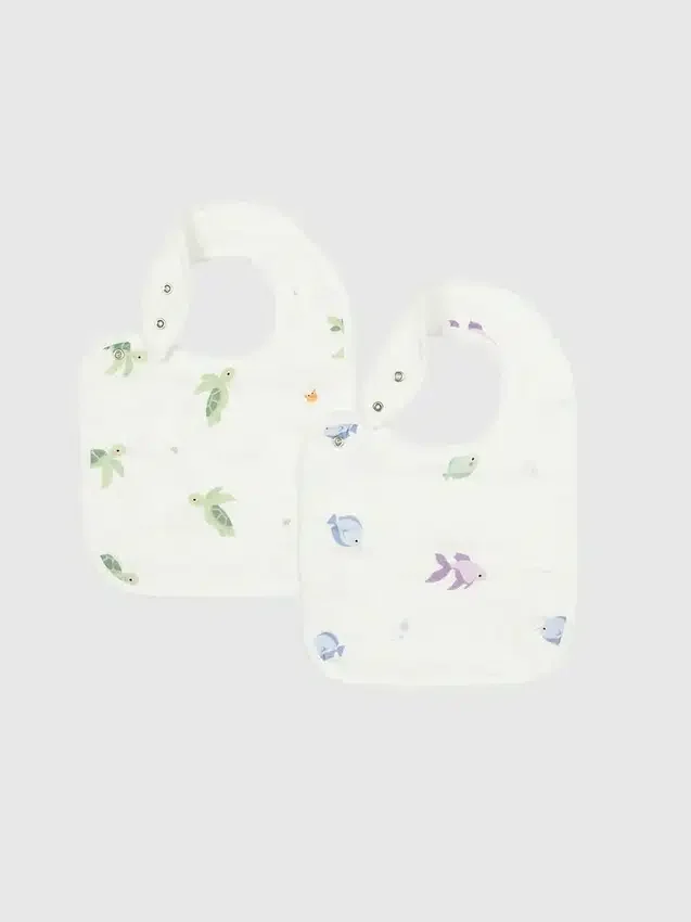 Bamboo Little Turtle-haklappsset