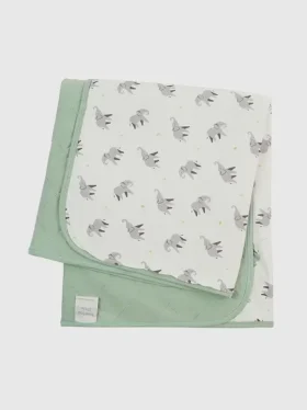 Bambu-babyfilt med liten elefant