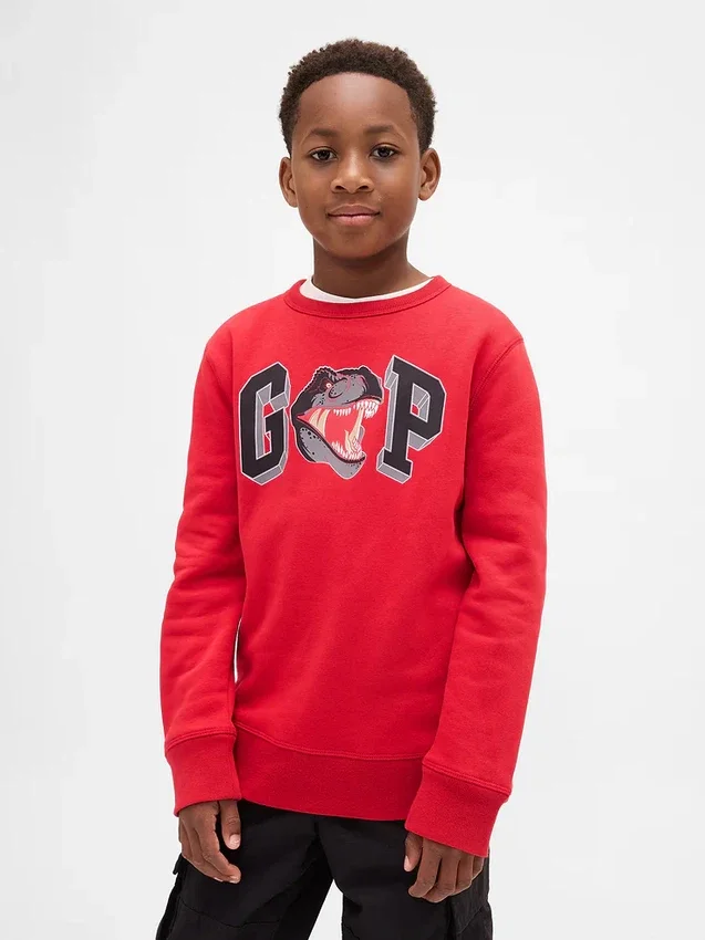 Barn-sweatshirt med grafiskt tryck