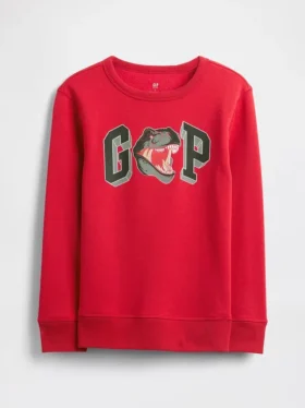 Barn-sweatshirt med grafiskt tryck