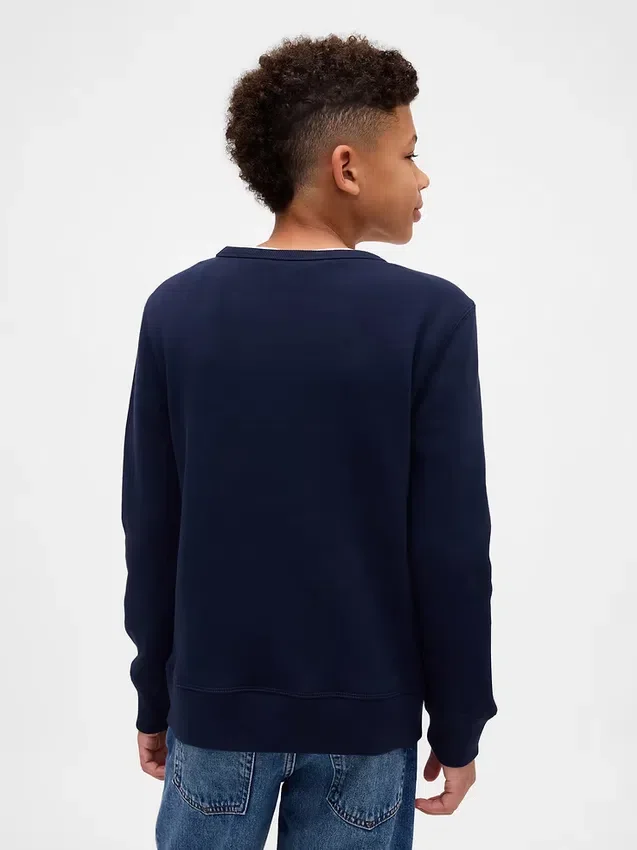 Barn-sweatshirt med grafiskt tryck