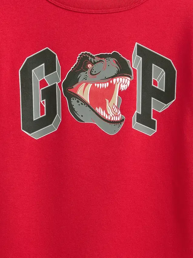Barn-sweatshirt med grafiskt tryck