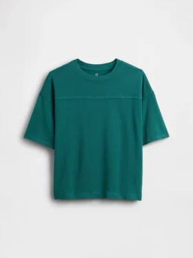 Barn-T-shirt i kraftig bomullsjersey