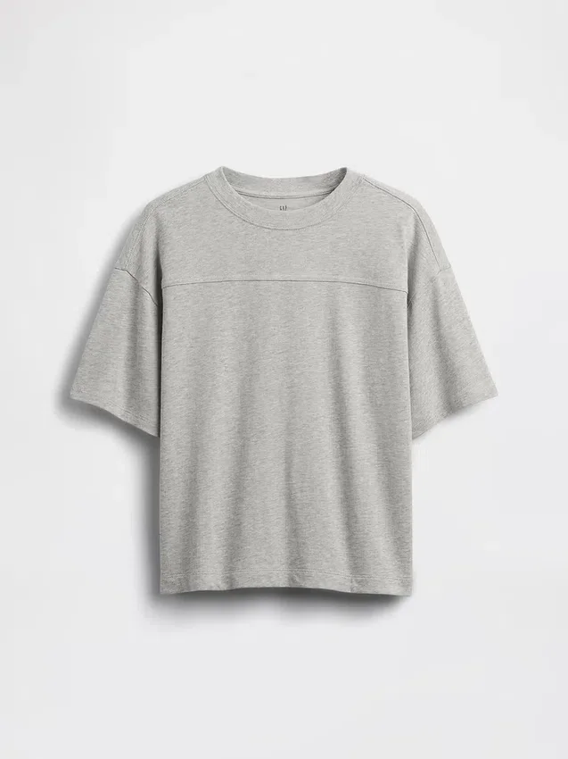 Barn-T-shirt i kraftig bomullsjersey
