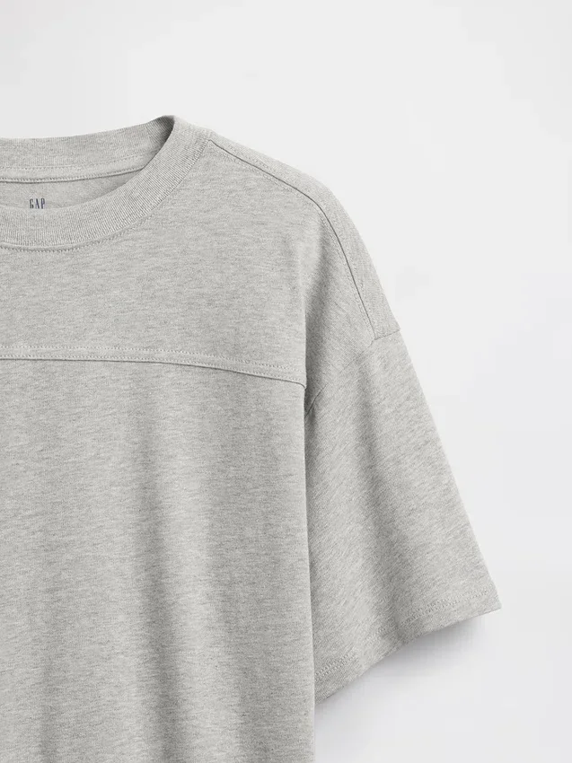 Barn-T-shirt i kraftig bomullsjersey