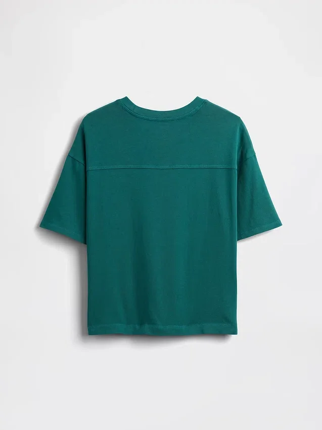Barn-T-shirt i kraftig bomullsjersey