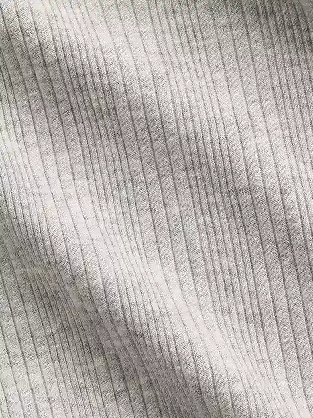 Barn-T-shirt i ribbad, färgskiftande, figursydd modell