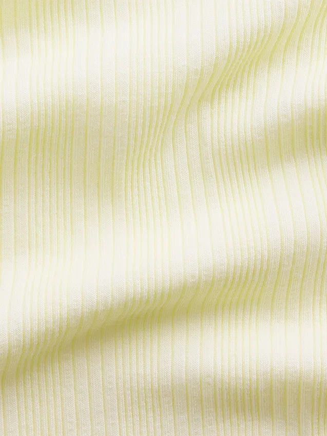 Barn-T-shirt i ribbad, färgskiftande, figursydd modell