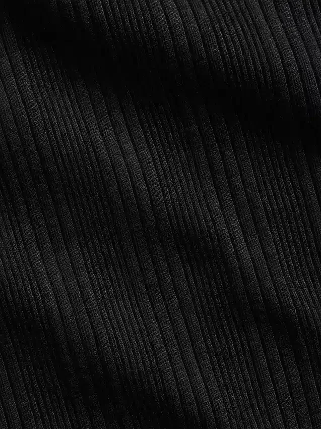 Barn-T-shirt i ribbad, färgskiftande, figursydd modell
