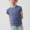 Barn-T-shirt i ribbstickat
