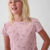 Barn-T-shirt i ribbstickat