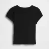Barn-T-shirt i ribbstickat