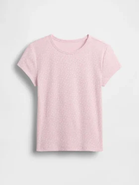 Barn-T-shirt i ribbstickat