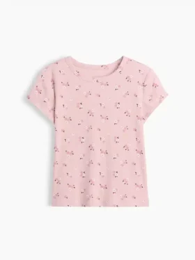 Barn-T-shirt i ribbstickat