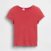 Barn-T-shirt i ribbstickat