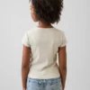 Barn-T-shirt i ribbstickat