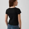 Barn-T-shirt i ribbstickat