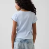 Barn-T-shirt i ribbstickat