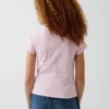 Barn-T-shirt i ribbstickat