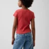 Barn-T-shirt i ribbstickat