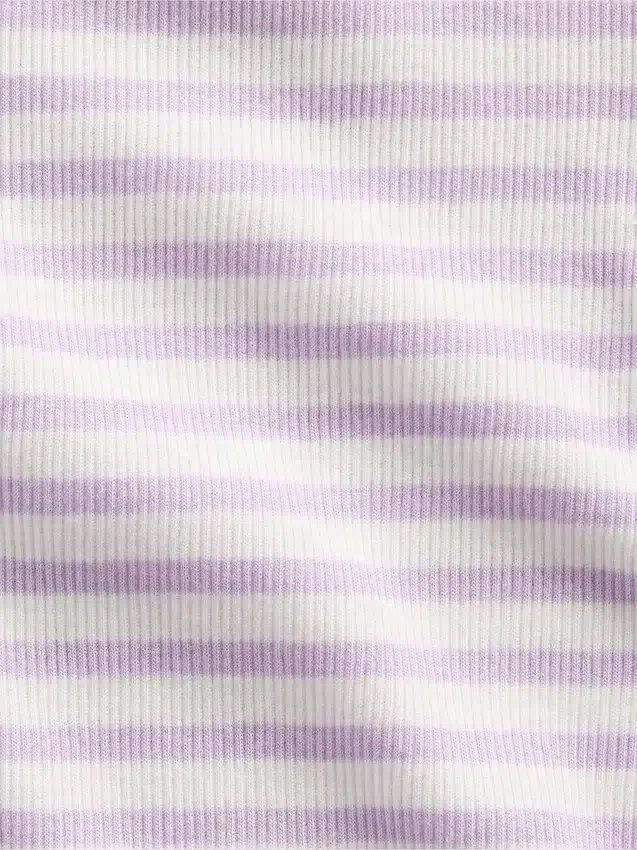 Barn-T-shirt i ribbstickat
