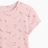 Barn-T-shirt i ribbstickat