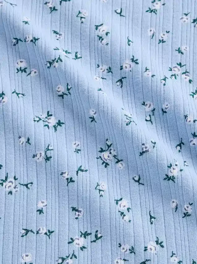 Barn-T-shirt i ribbstickat