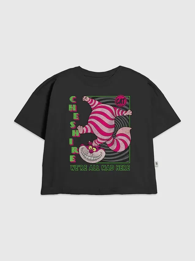 Barn-T-shirt med Alice i Underlandet-motiv