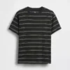 Barn-T-shirt med avslappnad passform och ränder