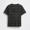 Barn-T-shirt med avslappnad passform och ränder