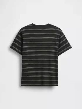 Barn-T-shirt med avslappnad passform och ränder