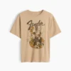 Barn-T-shirt med avslappnad passform och tryck