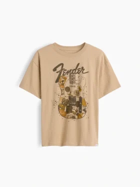 Barn-T-shirt med avslappnad passform och tryck