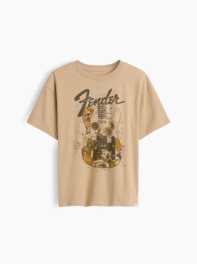 Barn-T-shirt med avslappnad passform och tryck