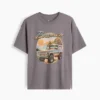 Barn-T-shirt med avslappnad passform och tryck