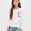 Barn-T-shirt med avslappnad passform och tryck