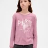 Barn-T-shirt med avslappnad passform och tryck