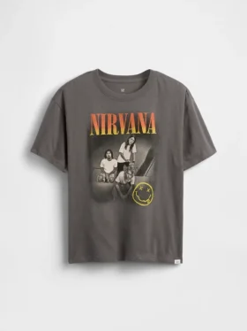 Barn-T-shirt med avslappnad passform och tryck
